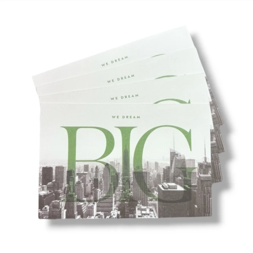 KATE SPADE “We Dream BIG” 25th Anniversary Postcards Set of 4 DISCONTINUED PRINT